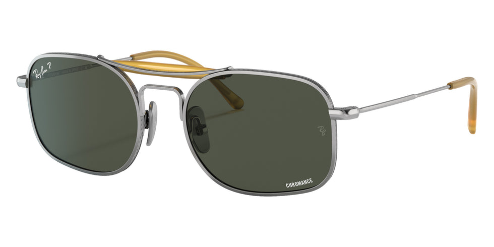 Ray-Ban RB8062 Titanium 9209P1 51 - Silver / Polarized Dark Green Classic #id:rb80629209p1_s:100105