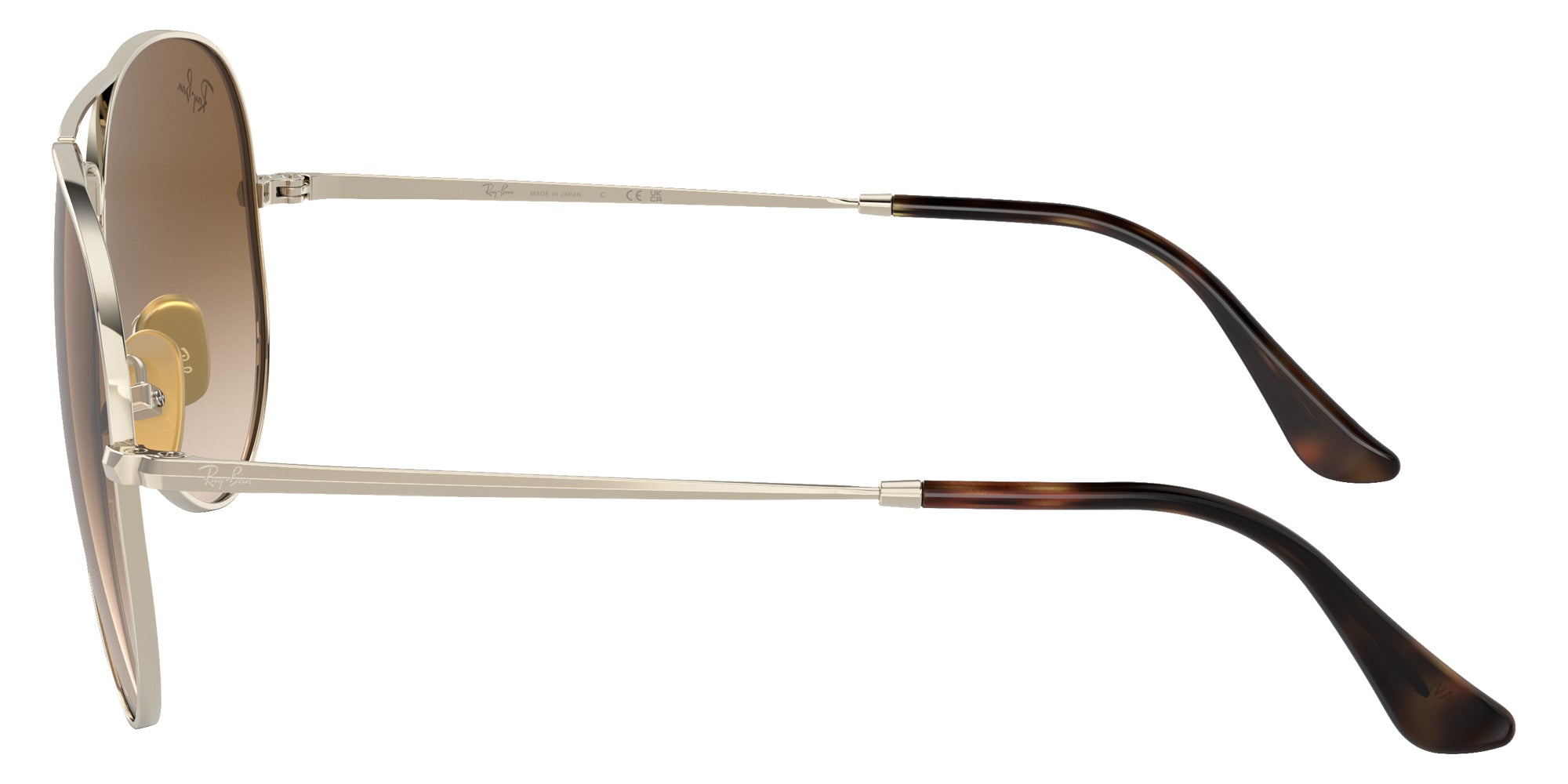 Ray-Ban RB8089 Aviator Titanium 926551 62 - Arista Gold / Clear and Brown #id:rb8089926551_s:100110