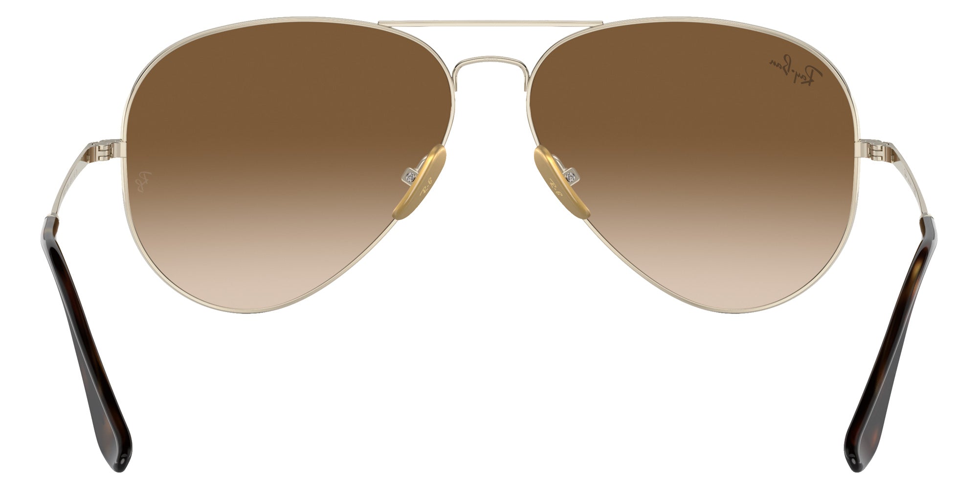 Ray-Ban RB8089 Aviator Titanium 926551 62 - Arista Gold / Clear and Brown #id:rb8089926551_s:100115