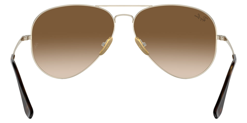 Ray-Ban RB8089 Aviator Titanium 926551 62 - Arista Gold / Clear and Brown #id:rb8089926551_s:100115