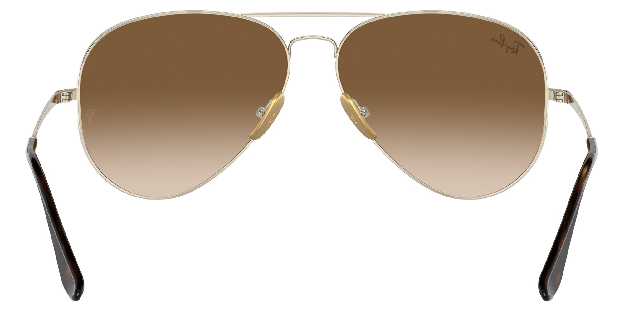 Ray-Ban RB8089 Aviator Titanium 926551 58 - Arista Gold / Clear & Brown #id:rb8089926551_s:100115