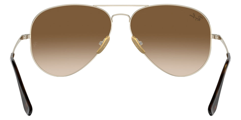 Ray-Ban RB8089 Aviator Titanium 926551 58 - Arista Gold / Clear & Brown #id:rb8089926551_s:100115