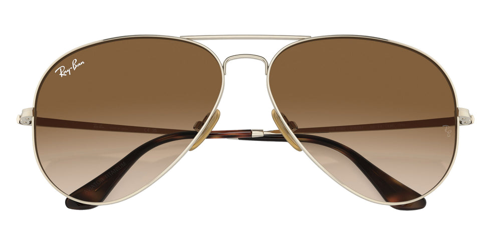 Ray-Ban RB8089 Aviator Titanium 926551 58 - Arista Gold / Clear & Brown #id:rb8089926551_s:100125