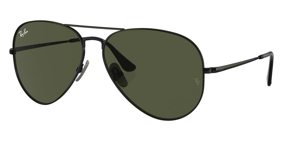 Ray-Ban RB8089 Aviator Titanium 926731 62 - Black / Green #id:rb8089926731_s:102105