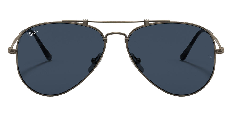 Ray-Ban RB8125 Aviator Titanium 9138T0 58 - Gray / Dark Blue #id:rb81259138t0_s:100100