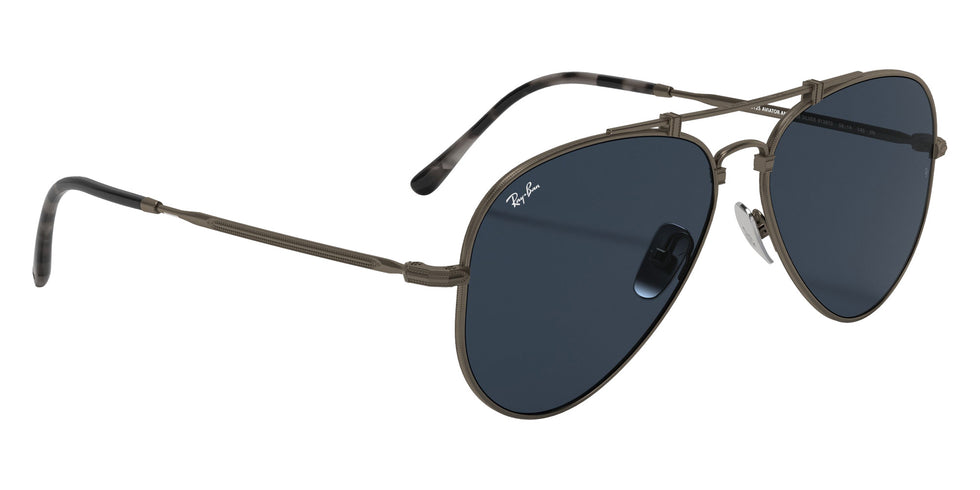 Ray-Ban RB8125 Aviator Titanium 9138T0 58 - Gray / Dark Blue #id:rb81259138t0_s:100120
