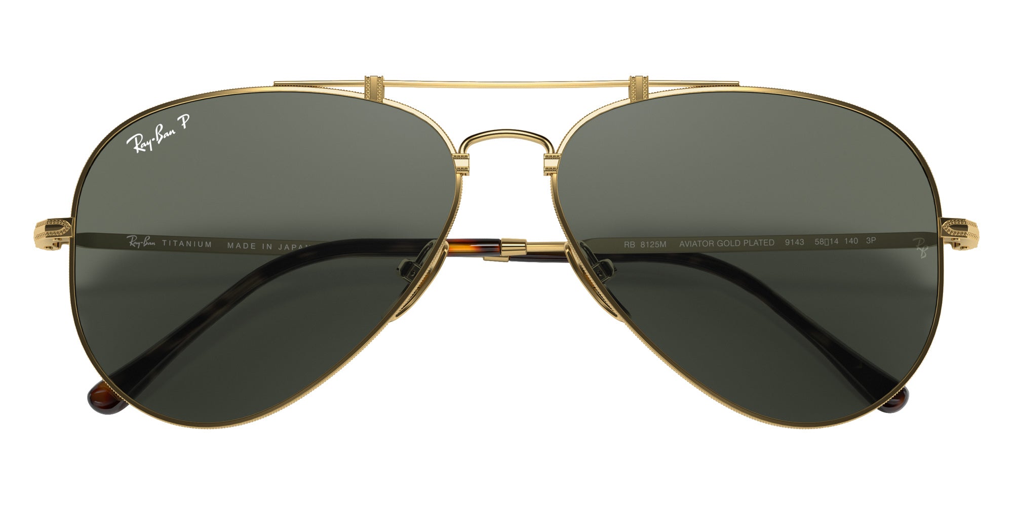 Ray-Ban RB8125M Aviator Titanium 9143 58 - Gold #id:rb8125m9143_s:100125