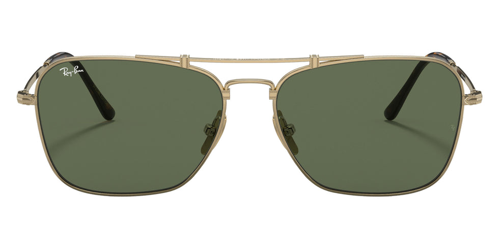 Ray-Ban RB8136 Caravan Titanium 913658 58 - Gold / Dark Green #id:rb8136913658_s:100100