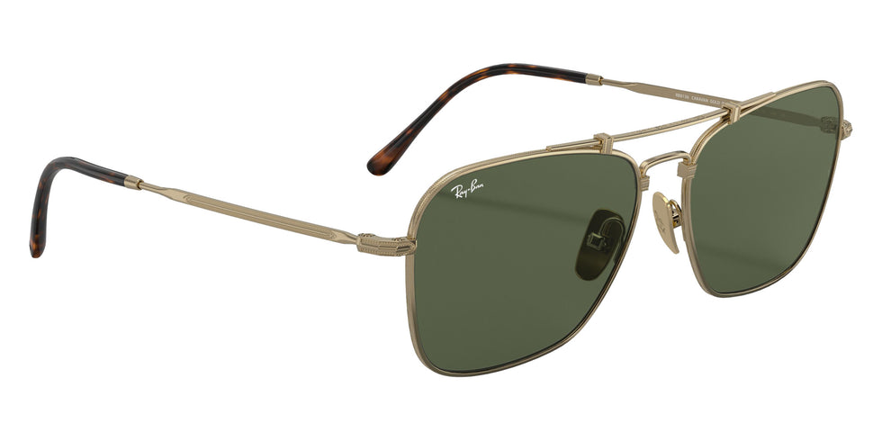 Ray-Ban RB8136 Caravan Titanium 913658 58 - Gold / Dark Green #id:rb8136913658_s:100120
