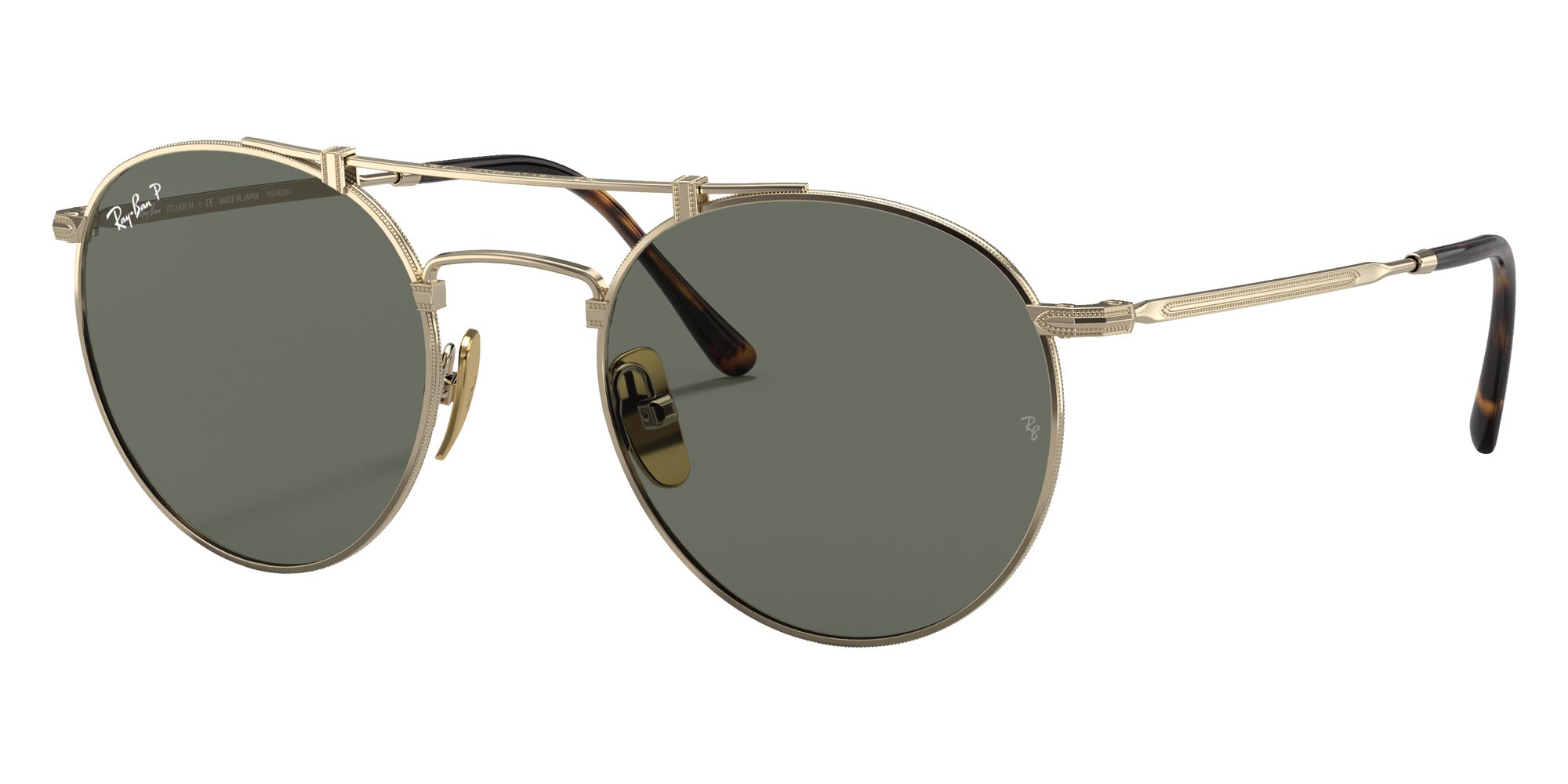 ray-ban RB8147M ROUND SILVER 9165 50◻︎21 Ray-Ban RB8147M Round Double Bridge Titanium Round Sunglasses