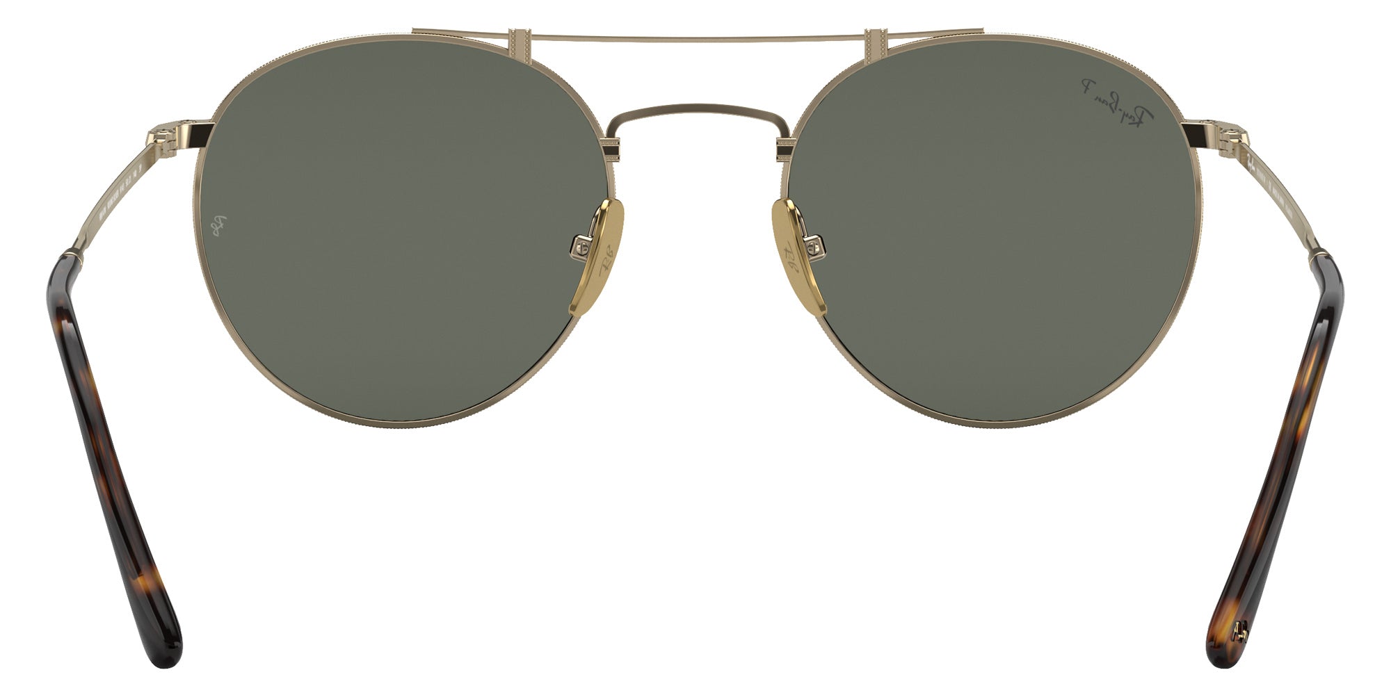Ray-Ban RB8147M Round Double Bridge Titanium Round Sunglasses
