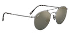 Ray-Ban RB8147M Round Double Bridge Titanium 9165 50 - Silver / Crystal Blue Polarized #id:rb8147m9165_s:100120