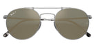 Ray-Ban RB8147M Round Double Bridge Titanium 9165 50 - Silver / Crystal Blue Polarized #id:rb8147m9165_s:100125