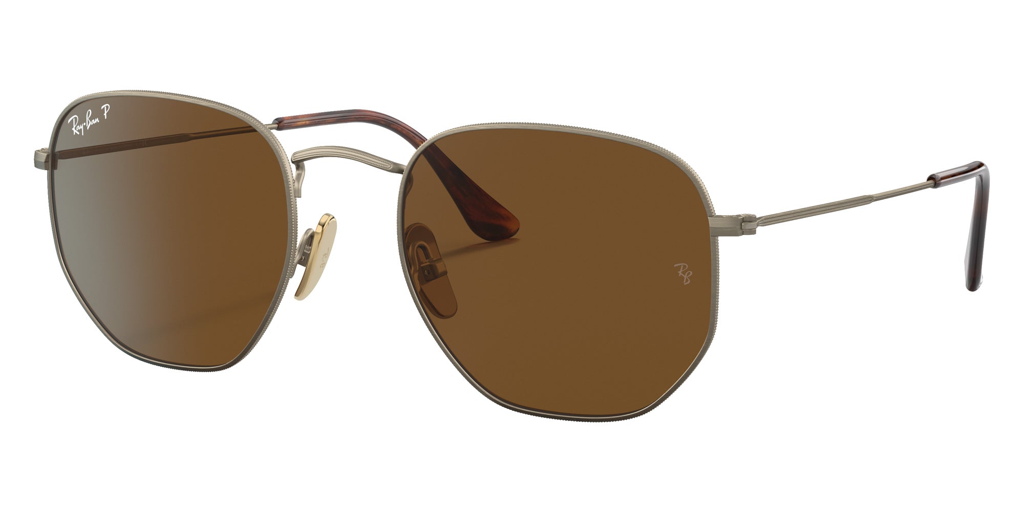 Ray-Ban RB8148 Hexagonal Titanium 920757 51 - Gold #id:rb8148920757_s:100105