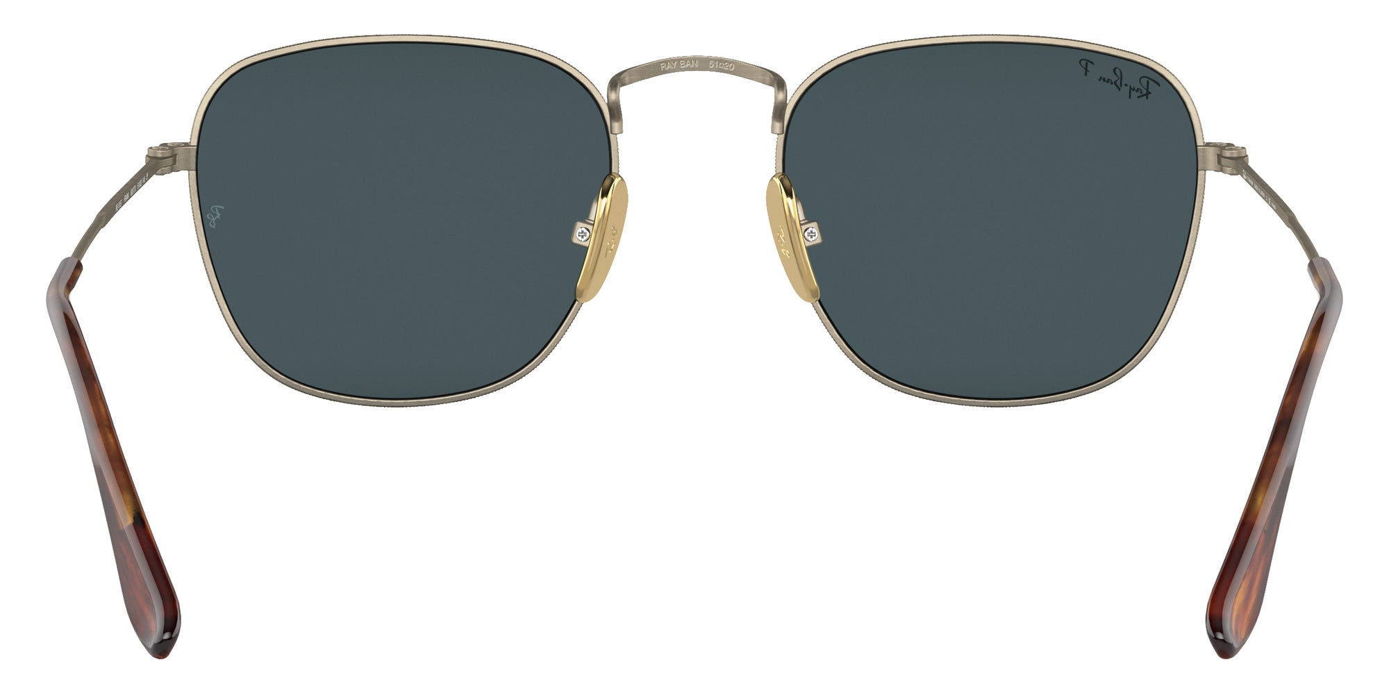 Ray-Ban RB8157 Frank Titanium 9207T0 51 - Gold / Crystal Blue Polarized Mirrored #id:rb81579207t0_s:100115