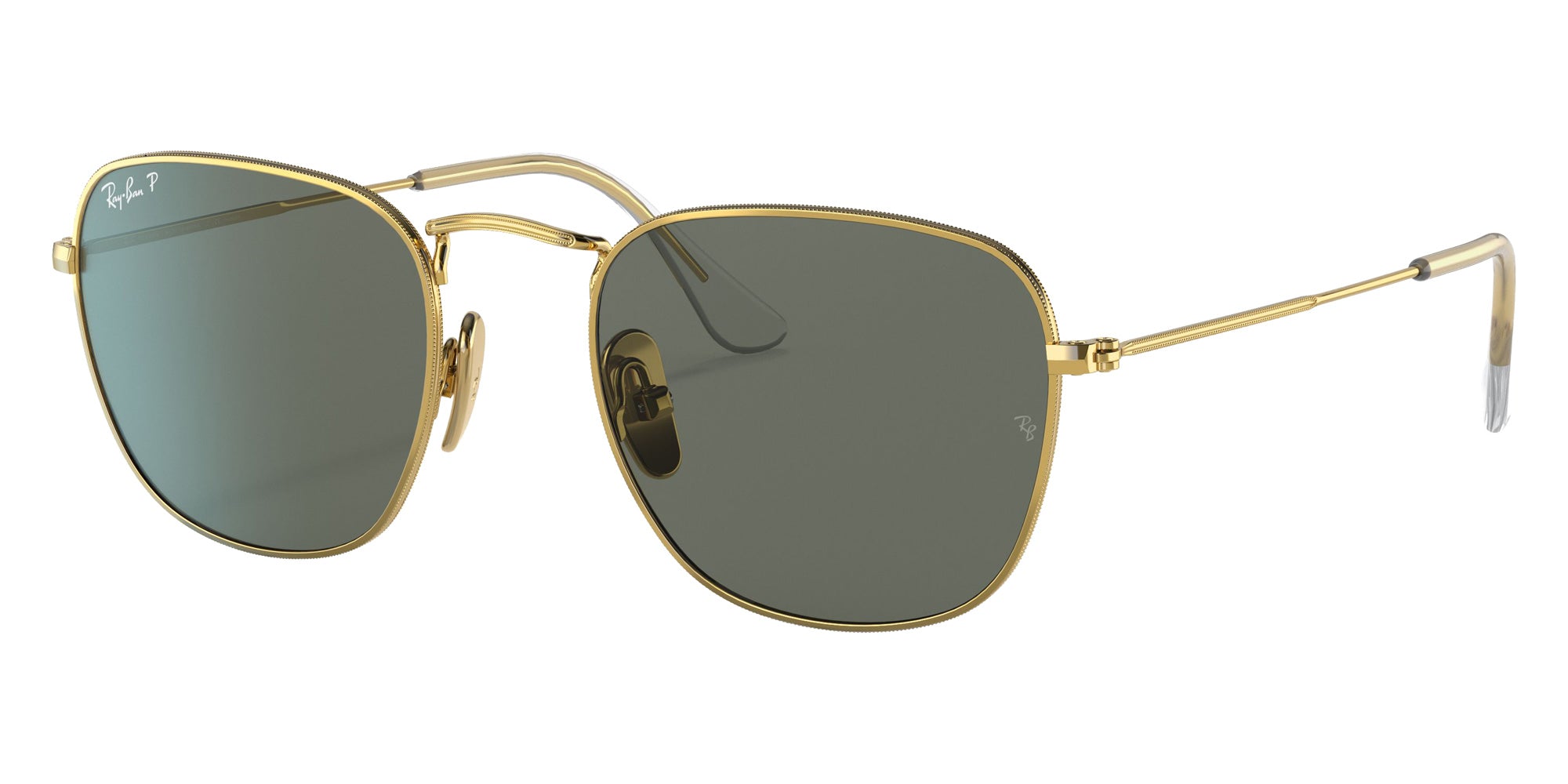 Ray-Ban RB8157 Frank Titanium 921658 48 - Gold / G-15 Green Polarized #id:rb8157921658_s:100105