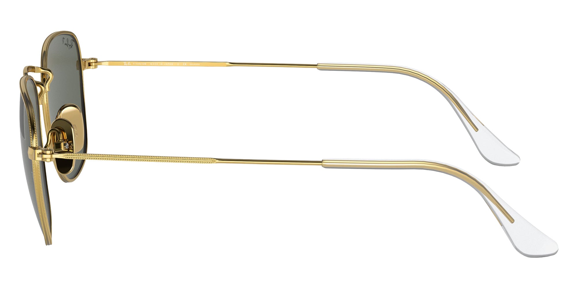 Ray-Ban RB8157 Frank Titanium 921658 48 - Gold / G-15 Green Polarized #id:rb8157921658_s:100110