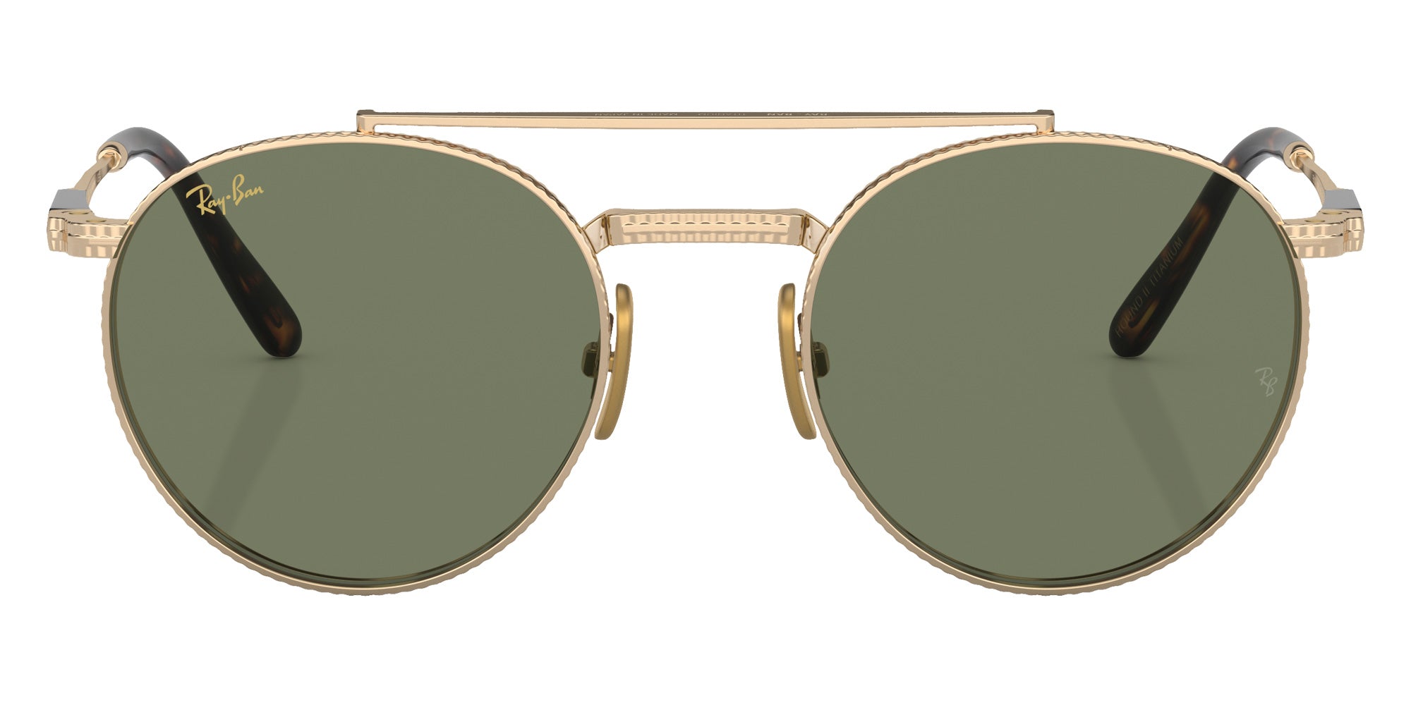 Ray-Ban RB8237 Round II Titanium 313852 50 - Arista Gold #id:rb8237313852_s:100100