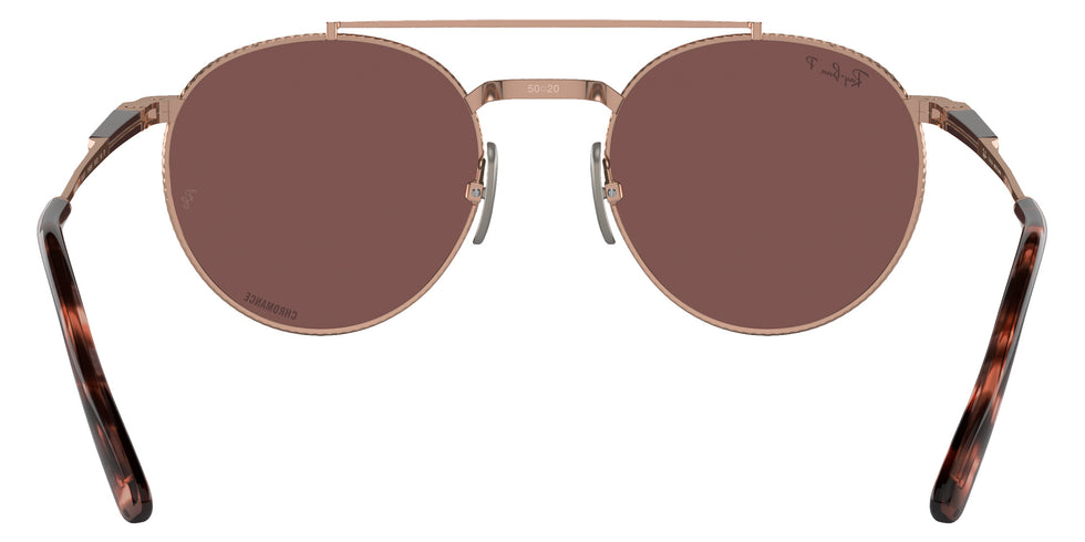 Ray-Ban RB8237 Round II Titanium 3140AF 53 - Rose Gold / Dark Violet Polarized #id:rb82373140af_s:100115
