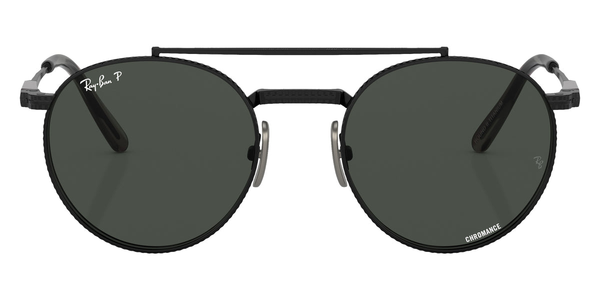 Ray-Ban RB8237 Round II Titanium 3141K8 53 - Black / Dark Gray Polarized+ #id:rb82373141k8_s:100100