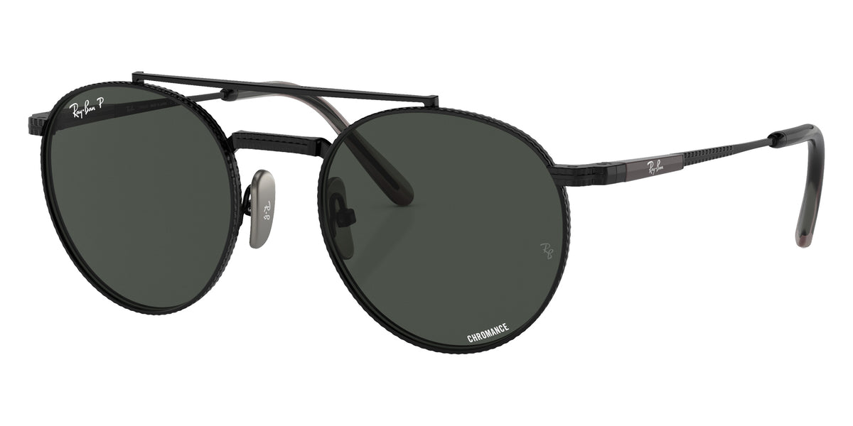 Ray-Ban RB8237 Round II Titanium 3141K8 53 - Black / Dark Gray Polarized+ #id:rb82373141k8_s:100105