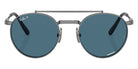 Ray-Ban RB8237 Round II Titanium 3142S2 53 - Gunmetal / Blue Polarized+ #id:rb82373142s2_s:100100