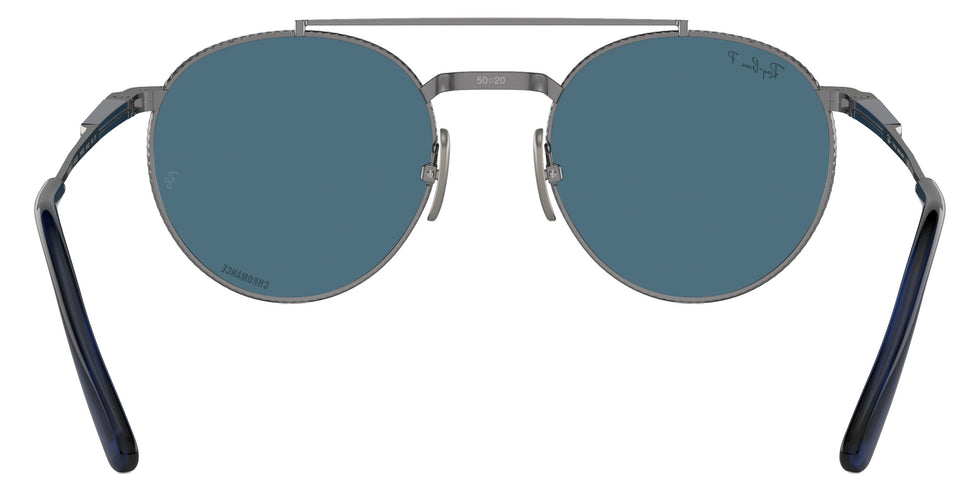 Ray-Ban RB8237 Round II Titanium 3142S2 53 - Gunmetal / Blue Polarized+ #id:rb82373142s2_s:100115
