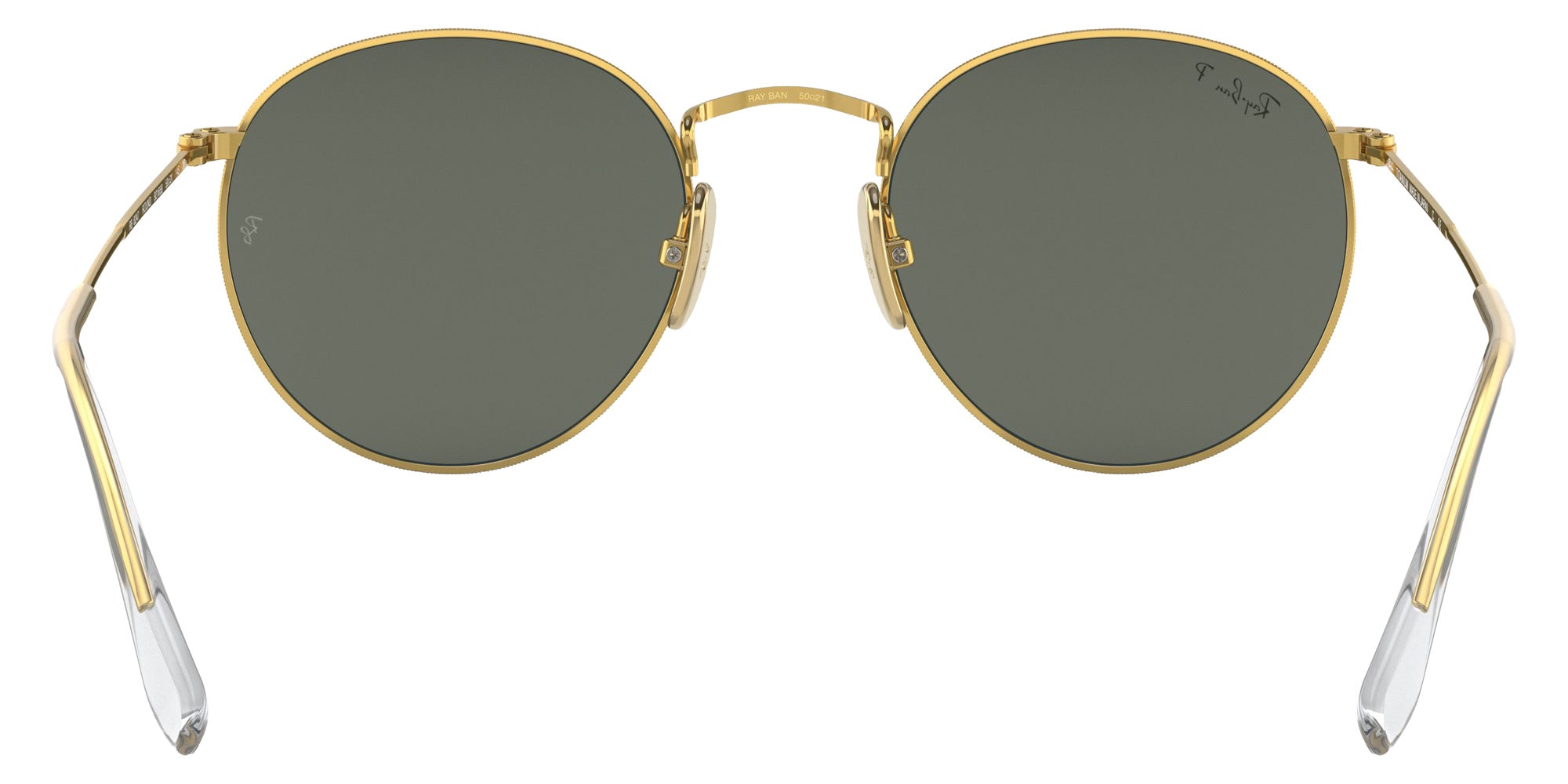 Ray-Ban RB8247 Round Titanium 921658 47 - Gold / G-15 Green Polarized #id:rb8247921658_s:100115