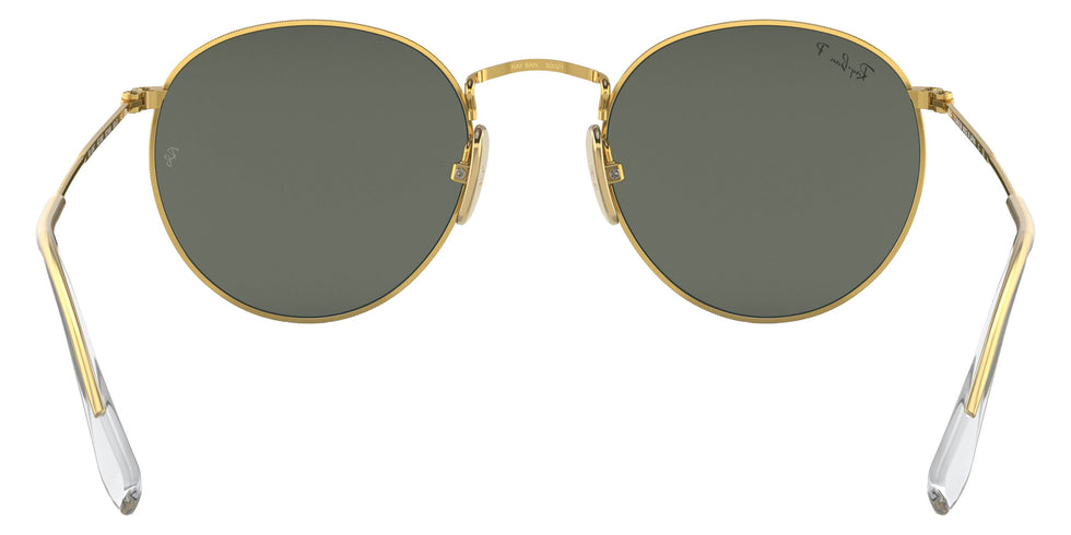 Ray-Ban RB8247 Round Titanium 921658 47 - Gold / G-15 Green Polarized #id:rb8247921658_s:100115