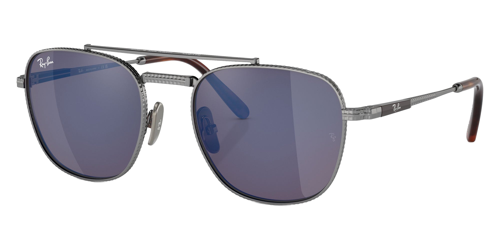 Ray-Ban RB8258 Frank II Titanium 3139O4 54 - Silver / Gray Blue Mirrored #id:rb82583139o4_s:100105