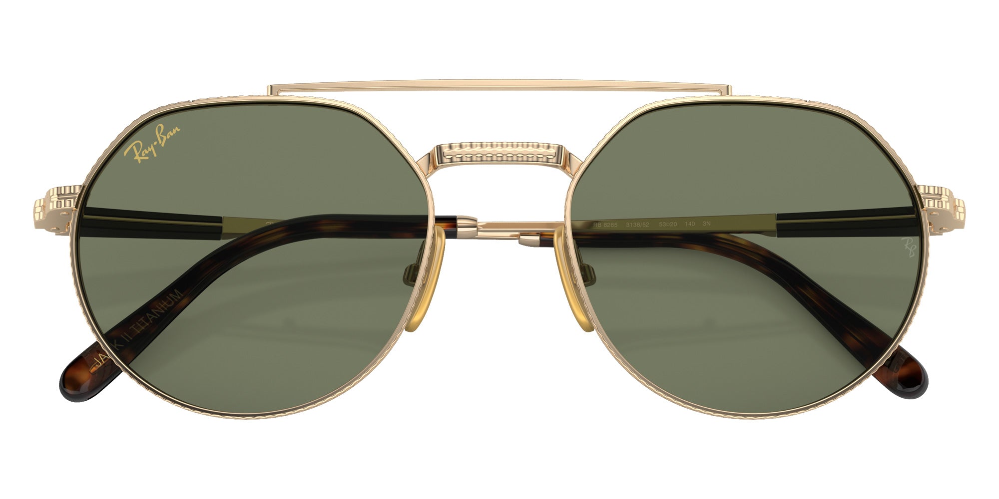 Ray-Ban RB8265 Jack II Titanium 313852 53 - Arista Gold #id:rb8265313852_s:100120