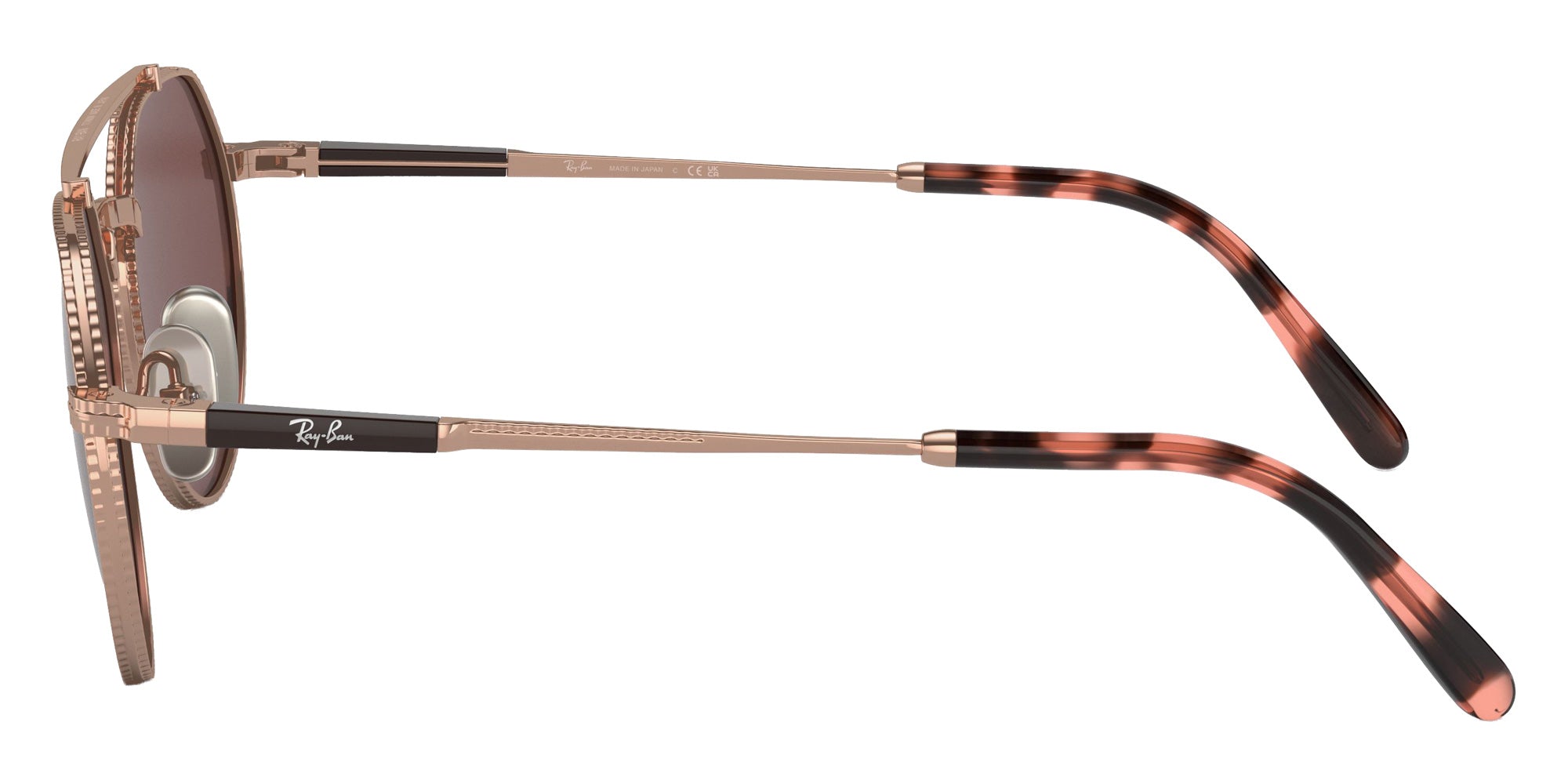 Ray-Ban RB8265 Jack II Titanium 3140AF 53 - Rose Gold / Dark Violet Polarized+ #id:rb82653140af_s:100110