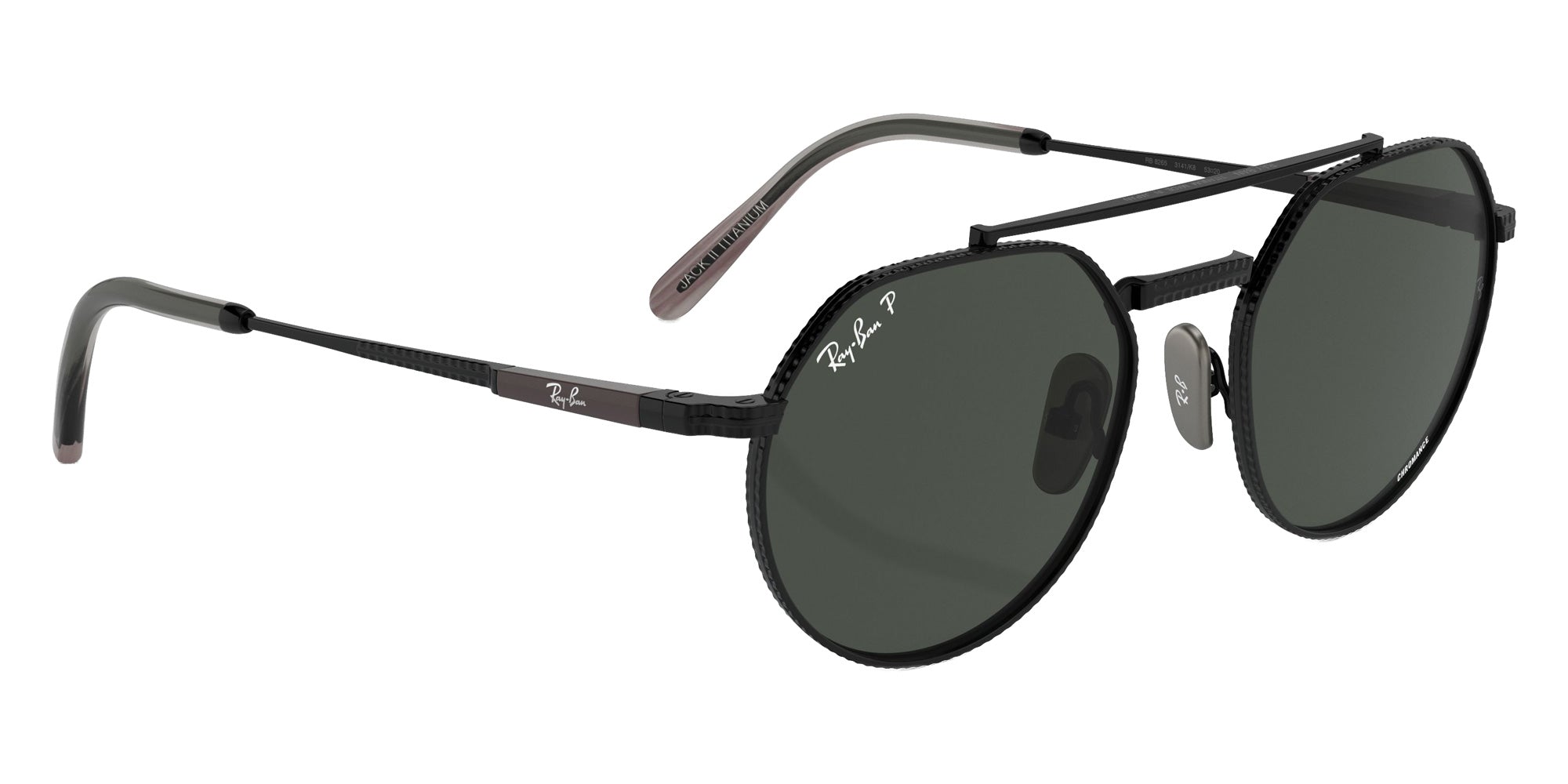 Ray-Ban RB8265 Jack II Titanium 3141K8 53 - Black / Dark Gray Polarized+ #id:rb82653141k8_s:102120