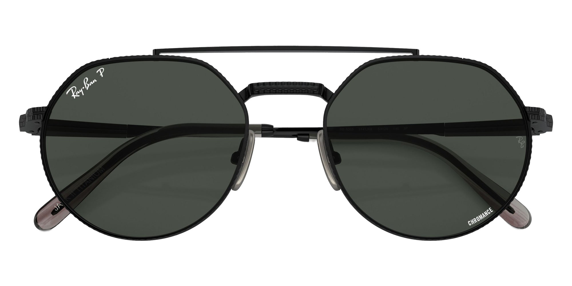 Ray-Ban RB8265 Jack II Titanium 3141K8 53 - Black / Dark Gray Polarized+ #id:rb82653141k8_s:102125