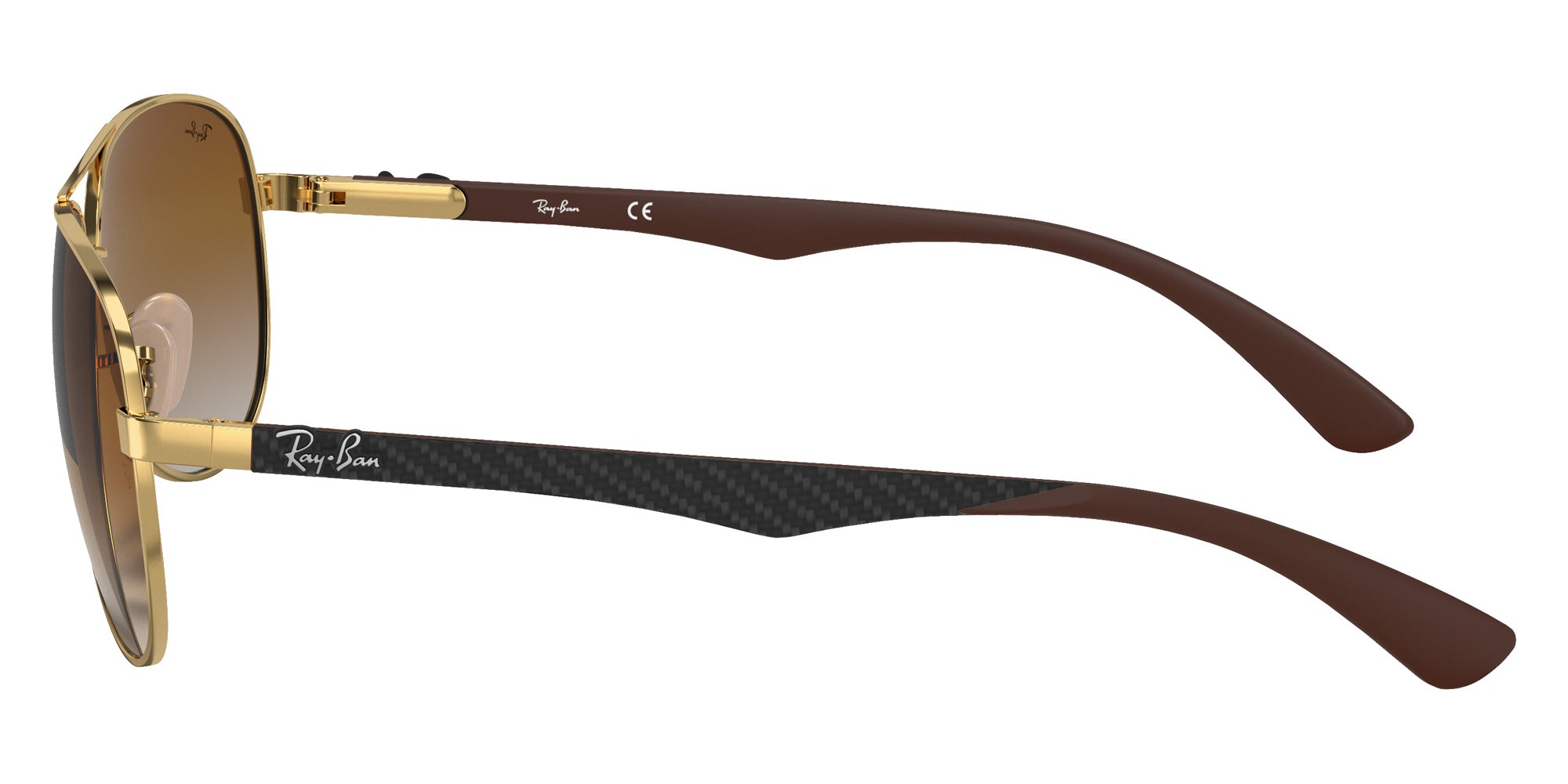 Ray-Ban RB8313 Carbon Fibre 001/51 58 - Arista Gold / Light Brown Gradient #id:rb831300151_s:100110