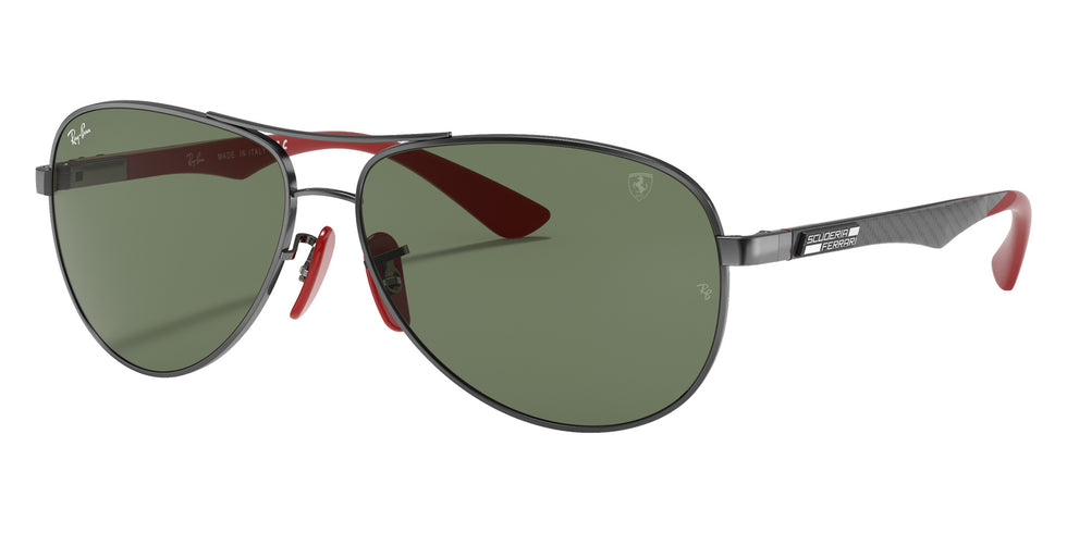 Ray-Ban RB8313M Scuderia Ferrari F00171 61 - Gunmetal / Green Classic #id:rb8313mf00171_s:100105