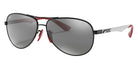 Ray-Ban RB8313M Scuderia Ferrari F0096G 61 - Black / Gray Mirrored Silver #id:rb8313mf0096g_s:102105