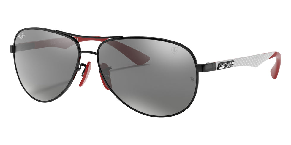 Ray-Ban RB8313M Scuderia Ferrari F0096G 61 - Black / Gray Mirrored Silver #id:rb8313mf0096g_s:102105