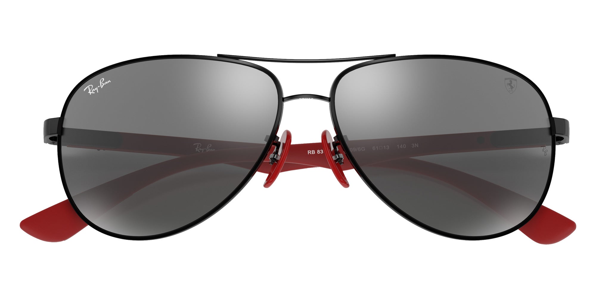 Ray-Ban RB8313M Scuderia Ferrari F0096G 61 - Black / Gray Mirrored Silver #id:rb8313mf0096g_s:102125