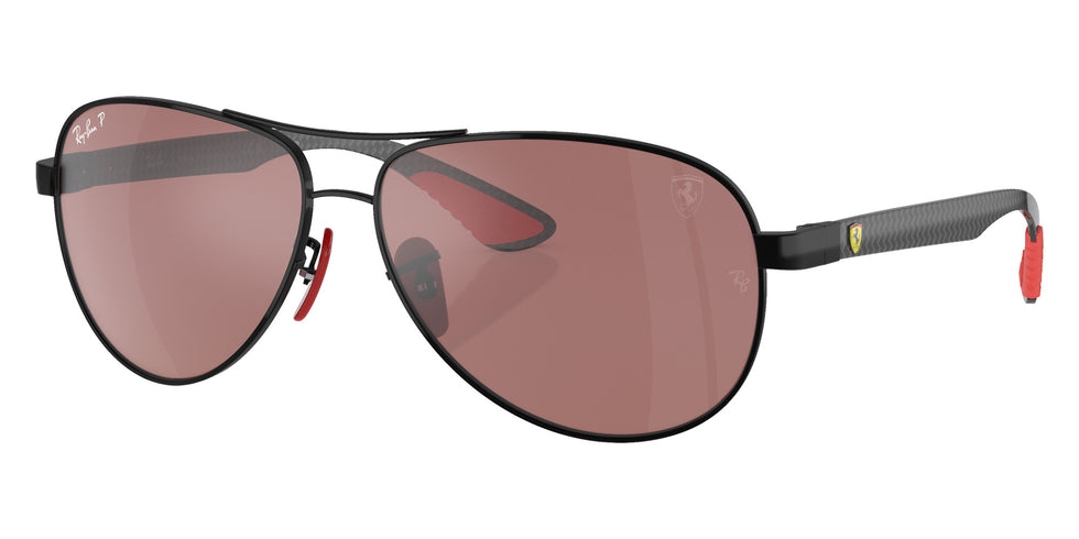 Ray-Ban RB8331M Scuderia Ferrari F002H2 61 - Black / Purple/Silver Mirrored Polarized #id:rb8331mf002h2_s:102105