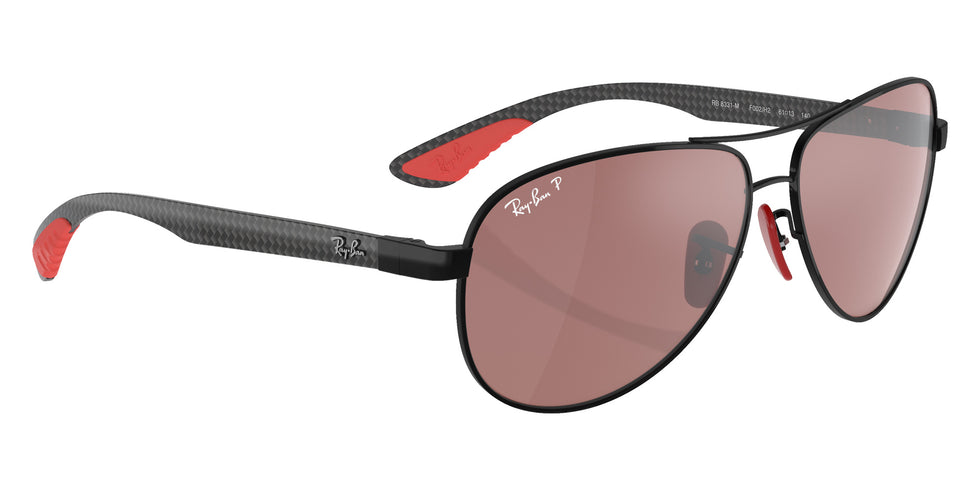 Ray-Ban RB8331M Scuderia Ferrari F002H2 61 - Black / Purple/Silver Mirrored Polarized #id:rb8331mf002h2_s:102120