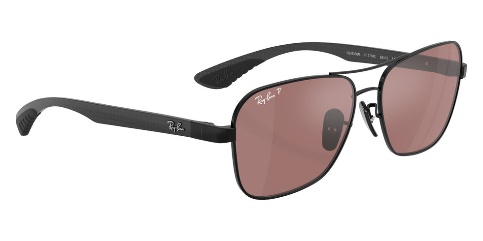Ray-Ban RB8336M Scuderia Ferrari Chromance F117H2 58 - Black / Purple Mirrored Silver Polarized #id:rb8336mf117h2_s:100120