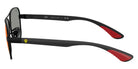 Ray-Ban RB8336M Scuderia Ferrari F1186P 58 - Matte Black / Dark Gray Mirrored Blue/Red #id:rb8336mf1186p_s:106110