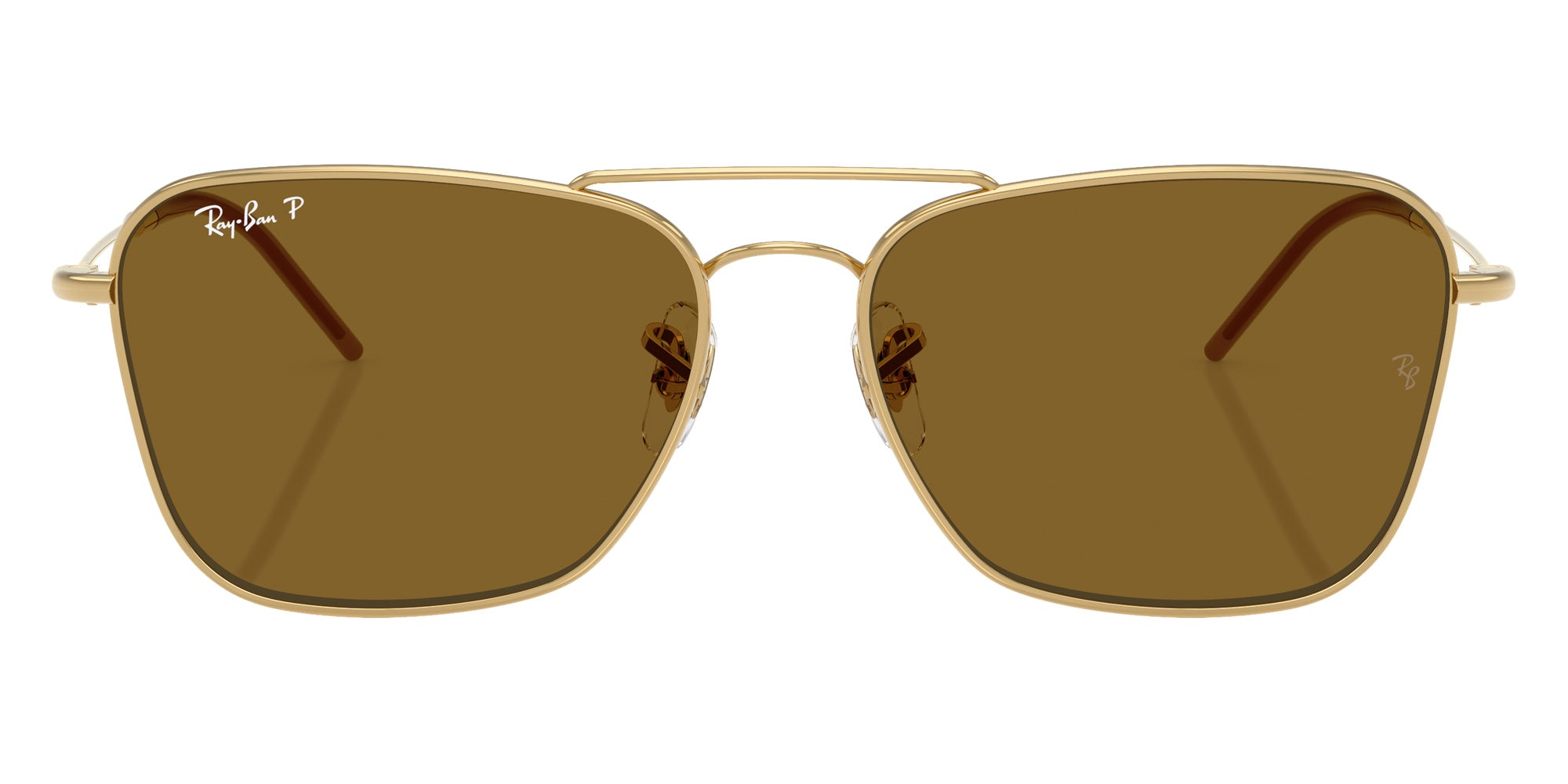 Ray-Ban RBR0102S Caravan Reverse 001/83 58 - Arista Gold / Polarized Dark Brown #id:rbr0102s00183_s:100100