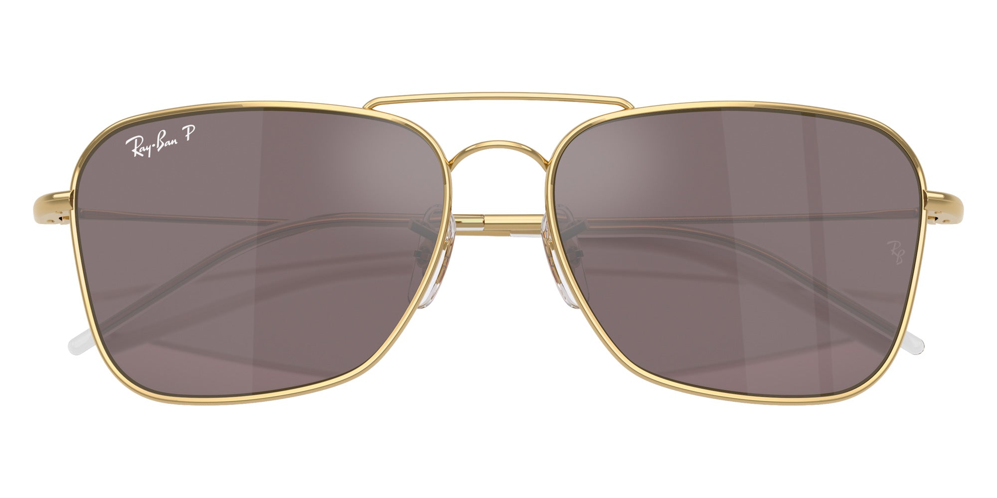 Ray-Ban RBR0102S Caravan Reverse 001/LB 58 - Arista Gold / Polarized Pink Mirrored #id:rbr0102s001lb_s:104125