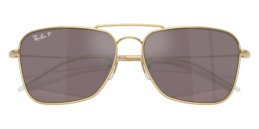 Ray-Ban RBR0102S Caravan Reverse 001/LB 58 - Arista Gold / Polarized Pink Mirrored #id:rbr0102s001lb_s:104125