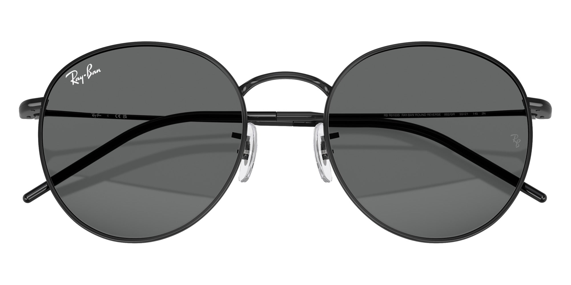 Ray-Ban RBR0103S Round Reverse 002/GR 55 - Black / Dark Gray #id:rbr0103s002gr_s:100125
