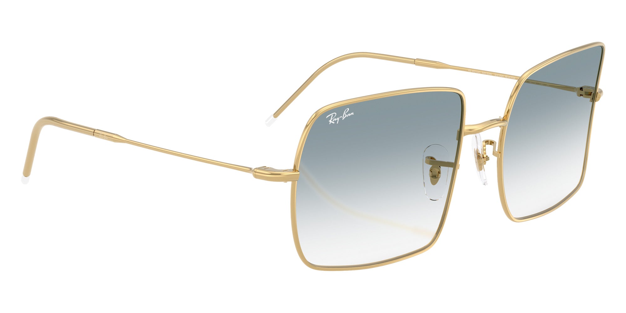 Ray-Ban RBR0104S Square 1971 Reverse 001/79 56 - Arista Gold / Clear Gradient Blue #id:rbr0104s00179_s:100120
