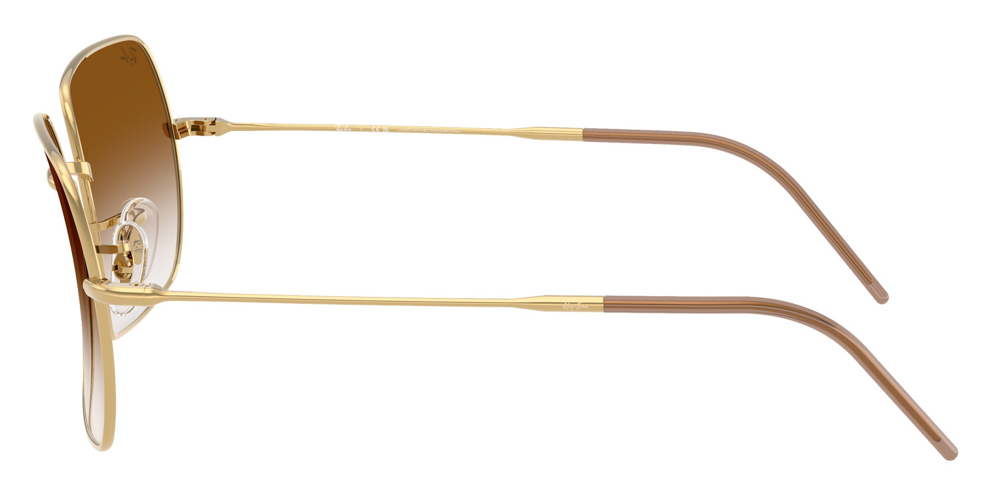 Ray-Ban RBR0104S Square 1971 Reverse 001/CB 54 - Arista Gold / Clear Gradient Brown #id:rbr0104s001cb_s:104110