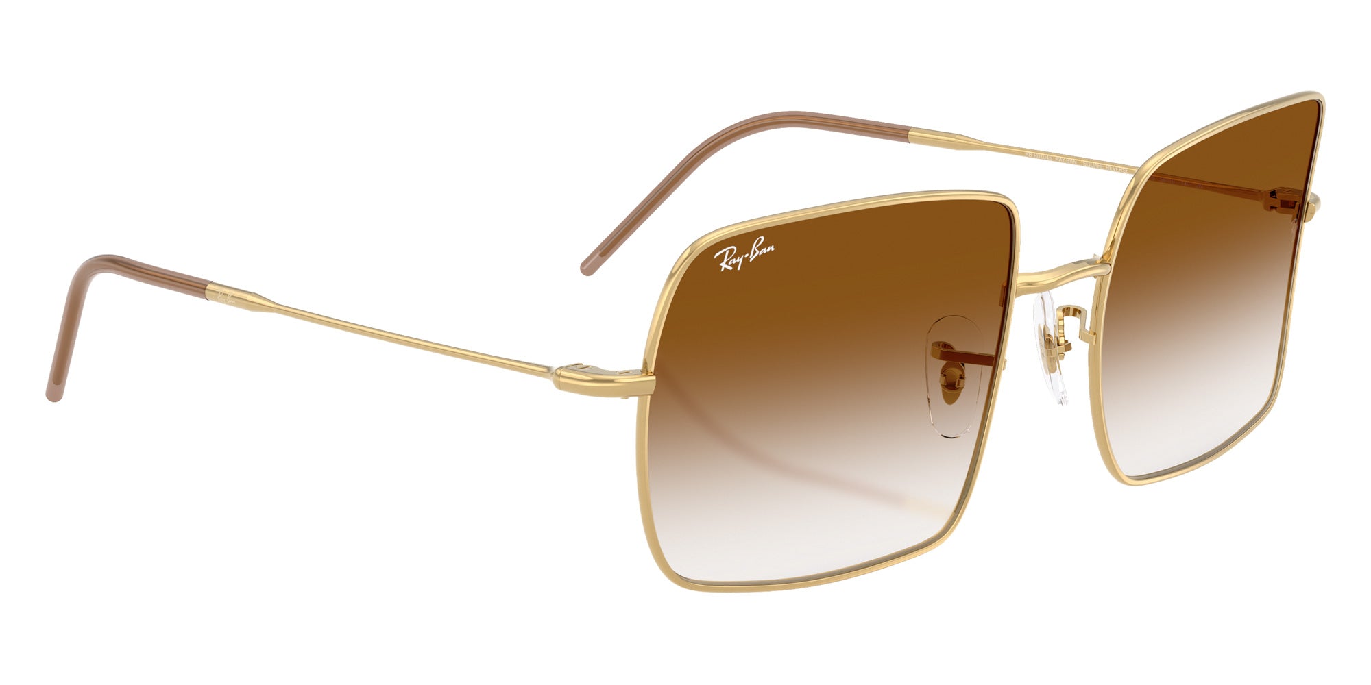 Ray-Ban RBR0104S Square 1971 Reverse 001/CB 54 - Arista Gold / Clear Gradient Brown #id:rbr0104s001cb_s:104120